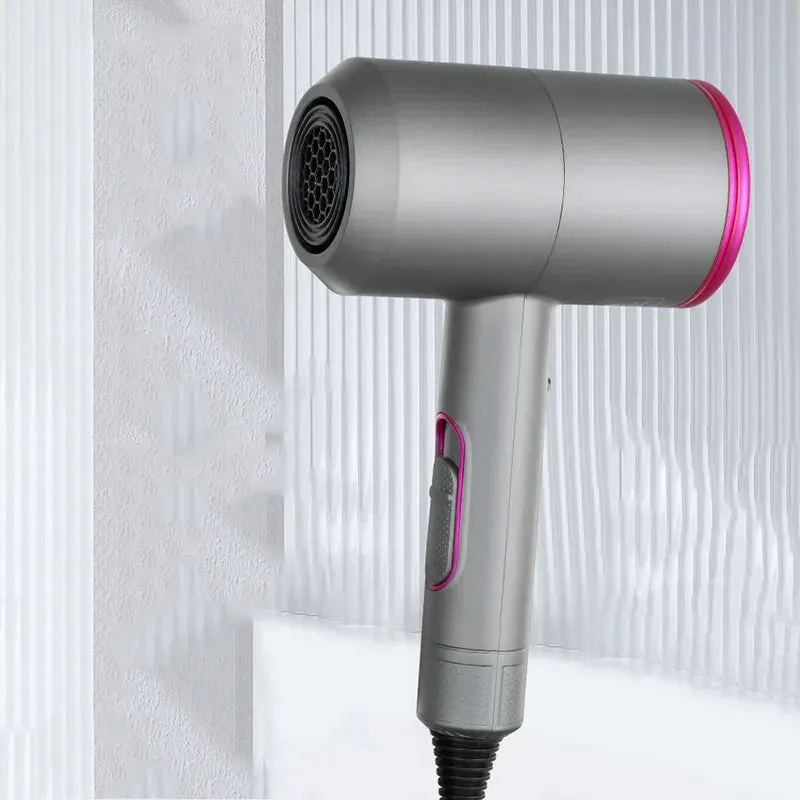 2000W Professional Hair Dryers Salon Strong Powerful Hot And Cold Wind Negative Ion Hammer Blower With Diffuser Nozzles Fast Dry