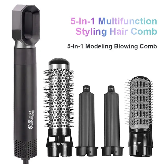 5 In 1 Hair Curler and Straightener