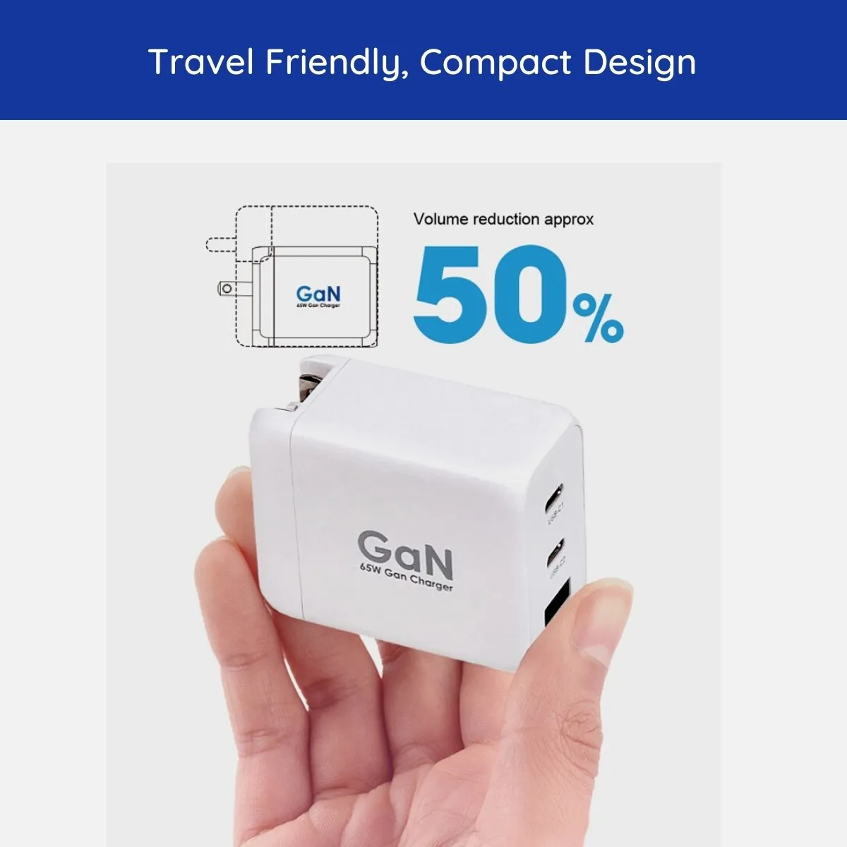 65W Gan Charger, Travel Plug Converter