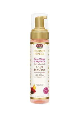 African Pride Moisture Miracle Rose Water & Argan Oil Soft & Smooth Curl Mousse 8.5 oz