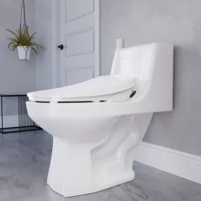 ANZZI Lunar Elongated Smart Electric Bidet Toilet Seat with Remote Control, Heated Seat, Air Purifier, and Deodorizer