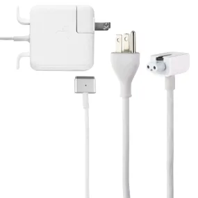 Apple 45-Watt MagSafe 2 Laptop Charger with 3-Prong & Folding Plug Kit (A1436)