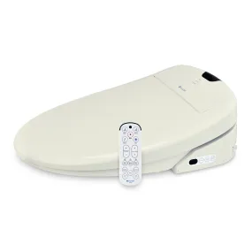 Brondell Swash 1400 Luxury Bidet Round Toilet Seat in Biscuit with Dual Nozzles, Heated