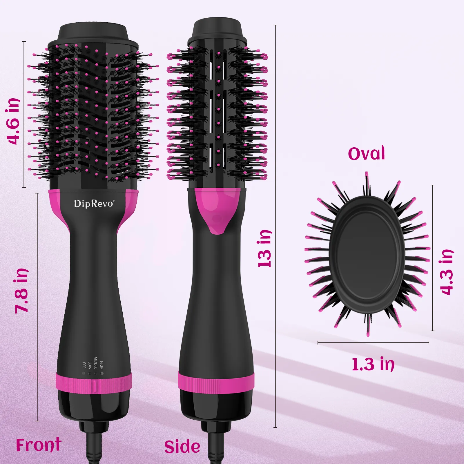 DipRevo® Hair Dryer Brush