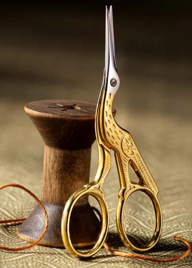 Gingher 3½" Gold Stork Embroidery Scissors