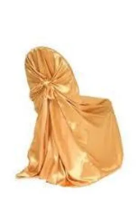 Gold Universal Satin Chair Cover - Buy