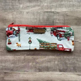 Hallmark Red Truck Small Zipper Bag