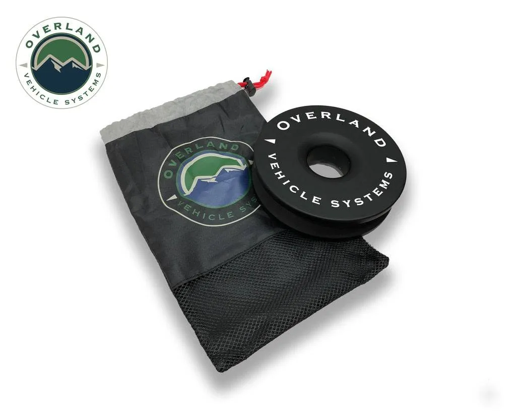 Overland Vehicle Systems Recovery Ring 6.25" 45,000 lb. Black With Storage Bag | Universal