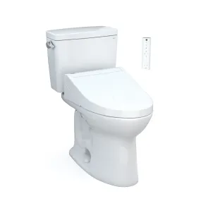 TOTO MW7763084CEG#01 Drake Washlet  Two-Piece 1.28 GPF Tornado Flush Toilet with C5 Bidet Seat