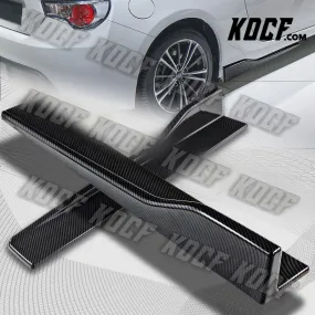 Universal Carbon Style Side Skirt Rocker Splitters Diffuser Winglet Wind 23.5"x4