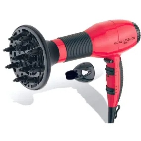 Vidal Sassoon - Hair Dryer & Diffuser, Red