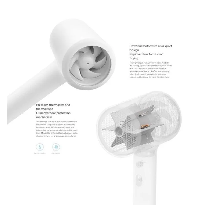 Xiaomi H100/H300 Ionic 1600W Hair Dryer